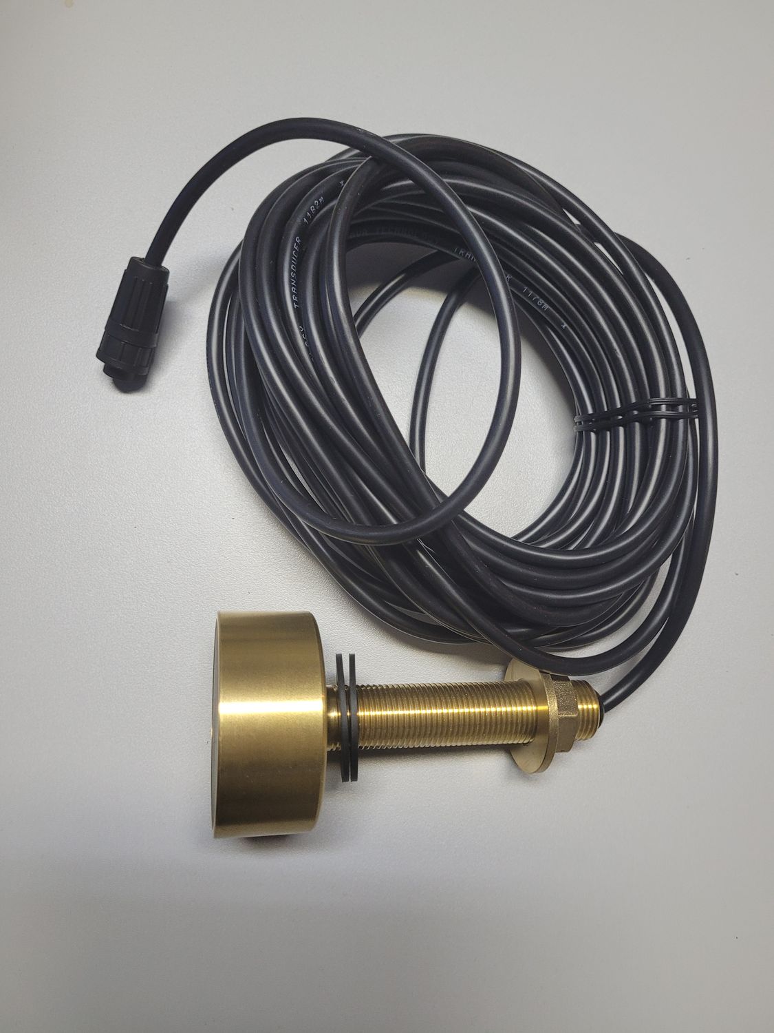 Transducer Geber Tiefe &amp; Temperatur, DepthTemp, Bronze D21mm ATD25BT 50/200kHz, 600W für ONWA Fishfinder