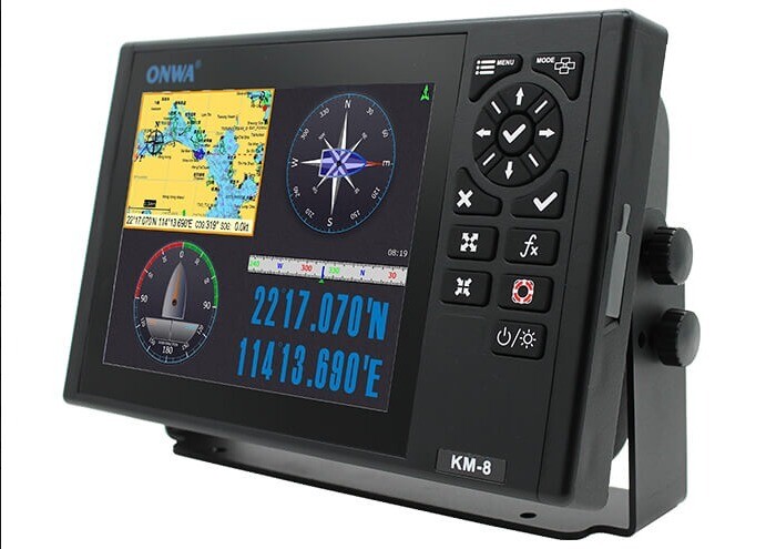 Onwa KM-8X AIS Transponder Kartenplotter EU Fishfinder Radar Display Combo NMEA2000 NMEA0183 + HDMI