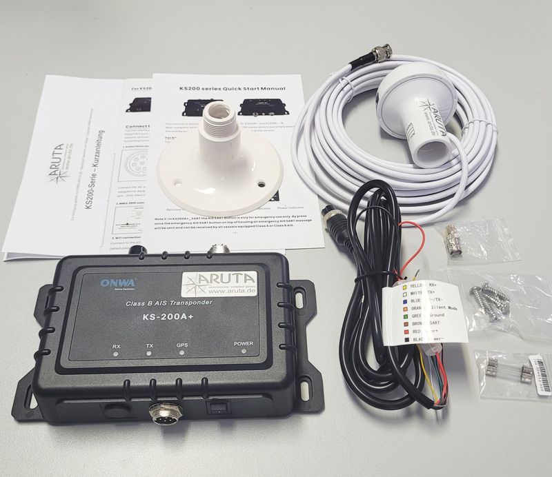 ONWA KS-200A+ EU AIS Class B Transponder Sender & Empfänger SOTDMA NMEA2000 WiFi ONWA KS-200A+ EU AIS Class B Transponder Sender & Empfänger SOTDMA NMEA2000 WiFi