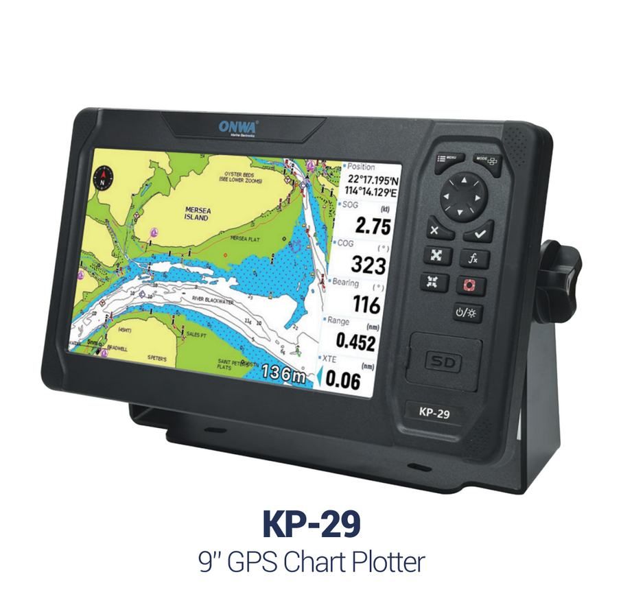 ONWA KP‑29 – 9″ GPS‑Kartenplotter