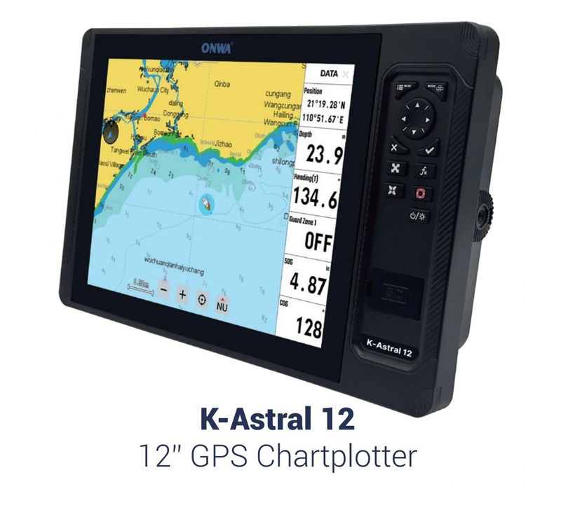 ONWA K‑Astral 12 – 12″ Marine‑GPS‑Kartenplotter mit Touchscreen