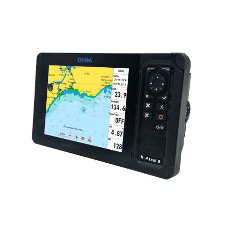 ONWA K-Astral 8A – 8″ Marine-GPS-Kartenplotter mit Touchscreen, AIS Transponder &amp; Radar