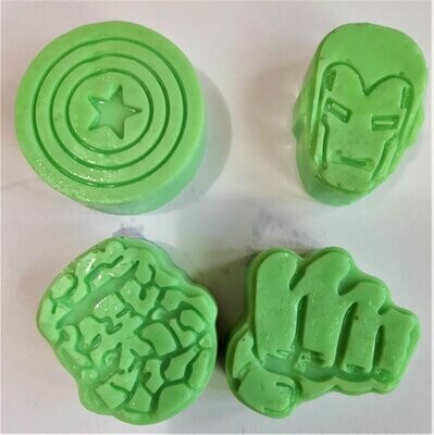 Shea Butter Superhero Anti-Bacterial Mini Soap Set of 4