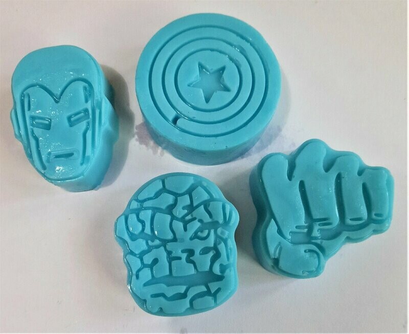 Shea Butter Superhero Meditation Mini Soap Set of 4
