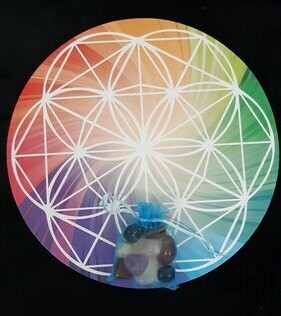 Healing Crystal Grid incl.10 Crystals