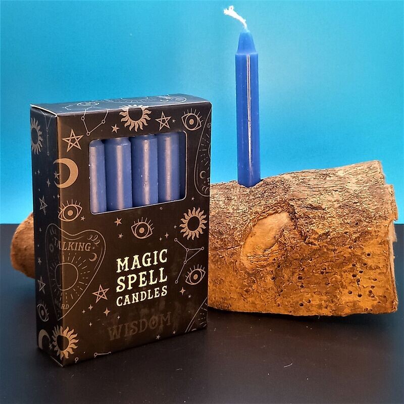 Blue Spell Candles for Wisdom