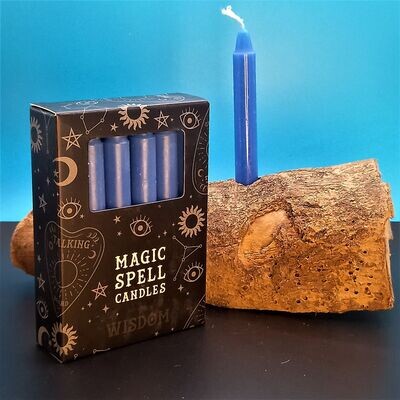 Blue Spell Candles for Wisdom