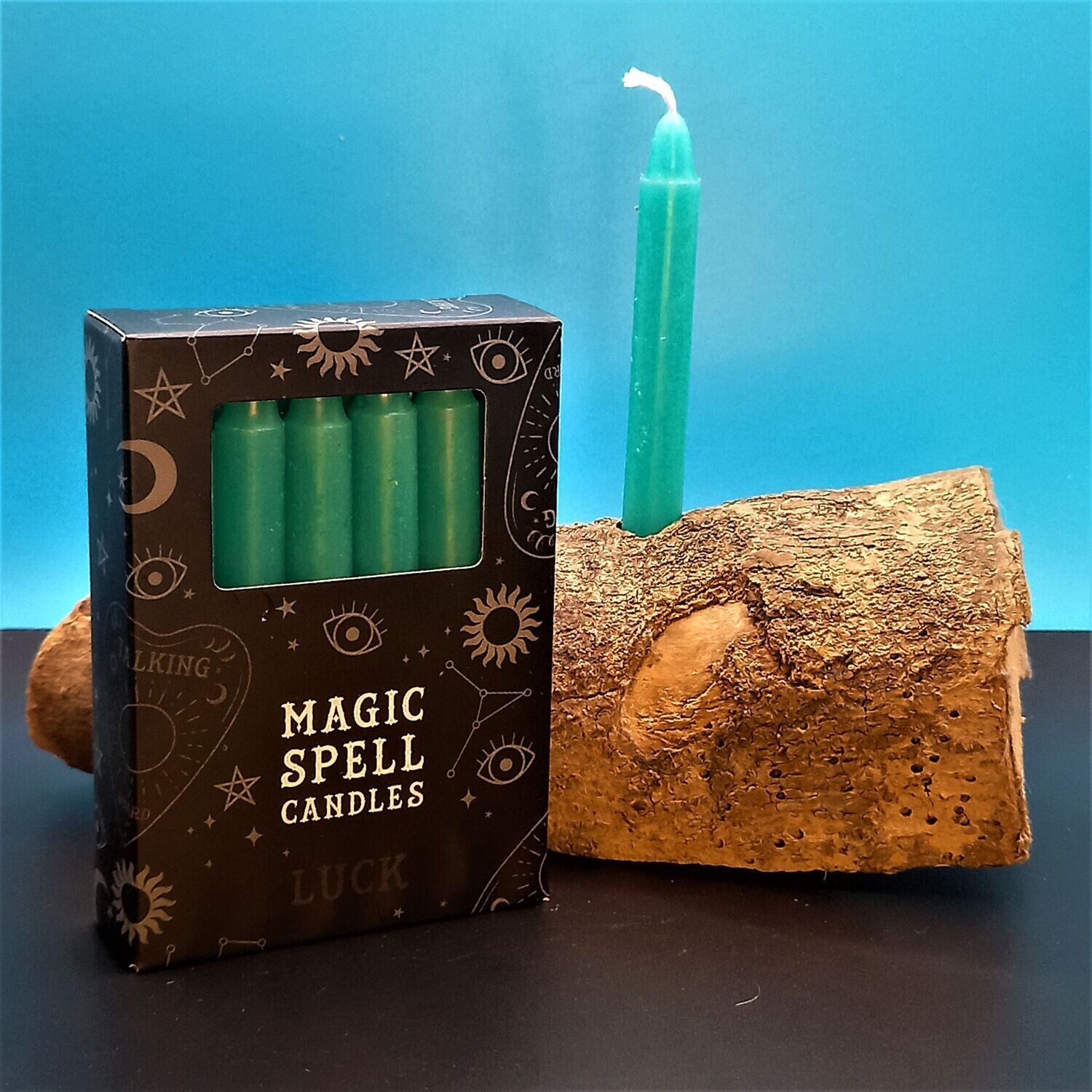 Green Spell Candles for Luck