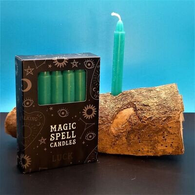 Green Spell Candles for Luck