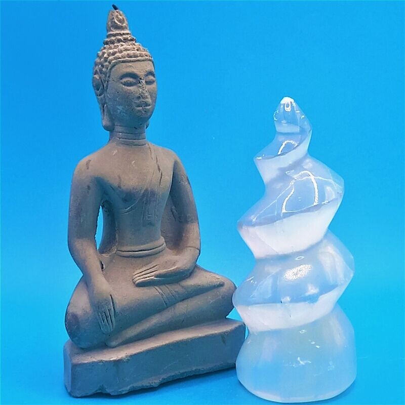 Selenite Unicorn Horn