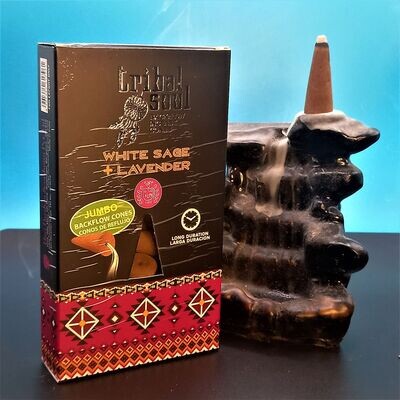 White Sage and Lavender Backflow Cones