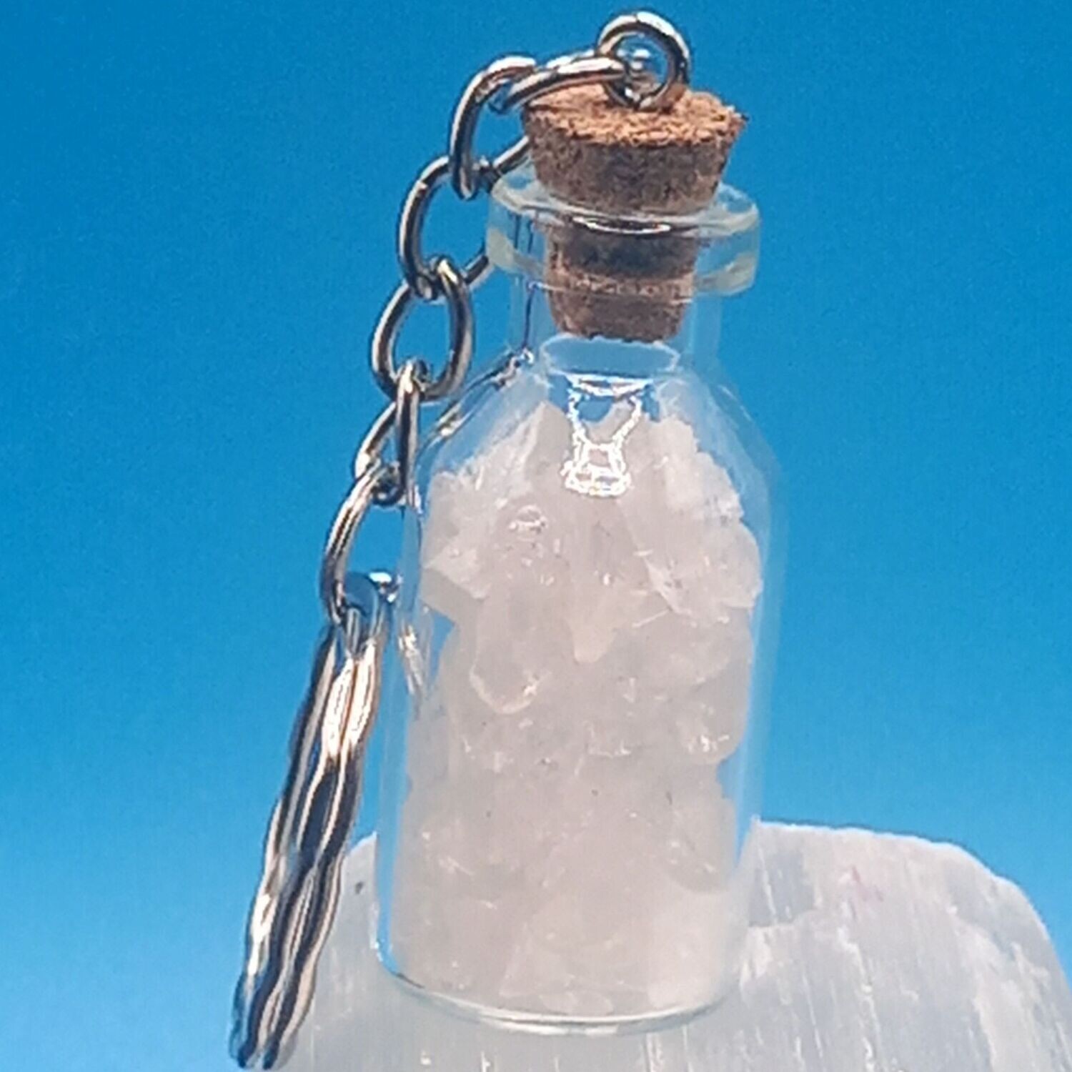 Clear Quartz Keyring