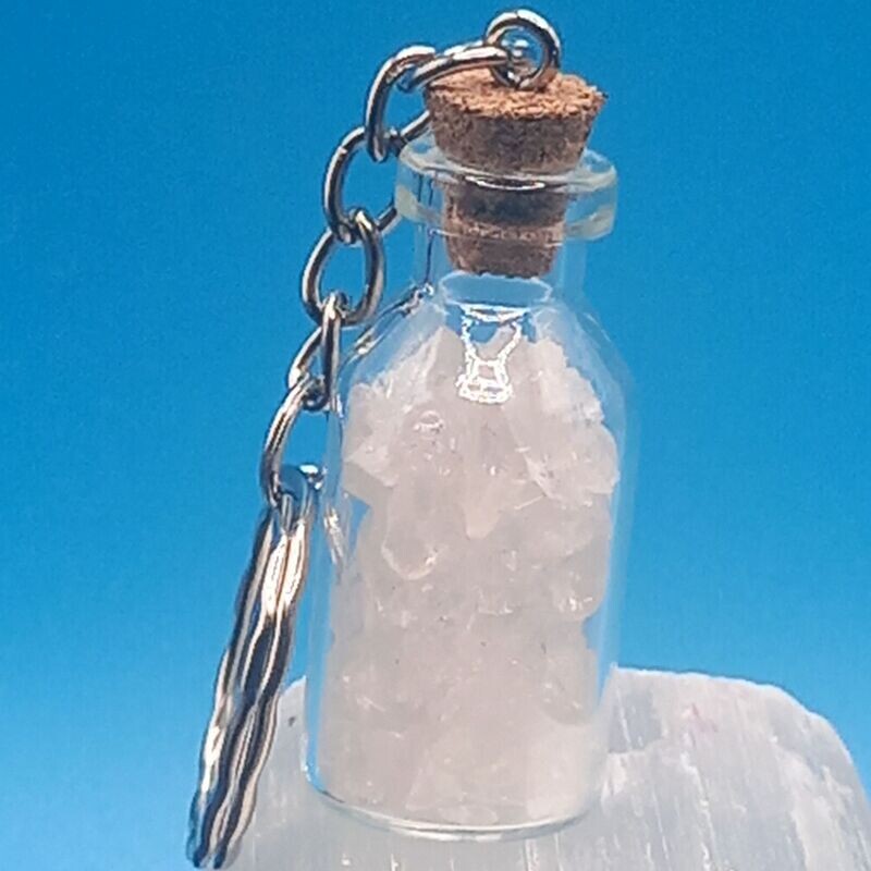Clear Quartz Keyring