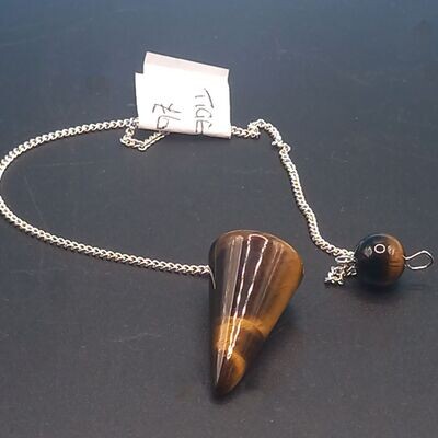 Golden Tigers Eye Cone Pendulum