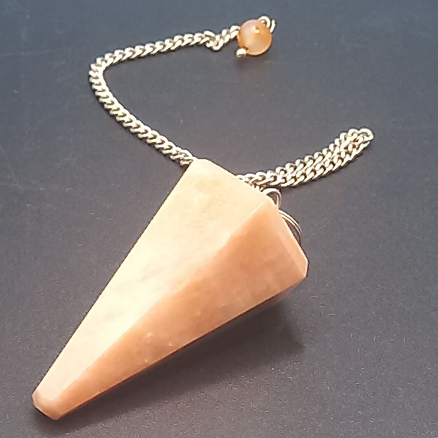 Moonstone Faceted Pendulum