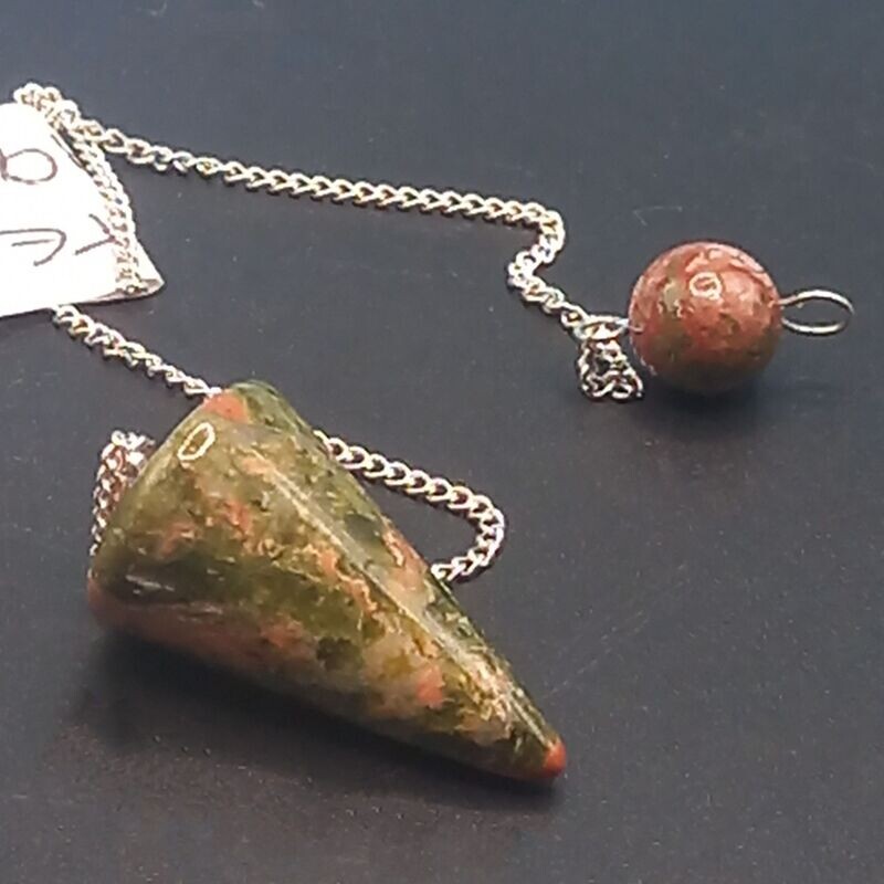 Unakite Cone Pendulum