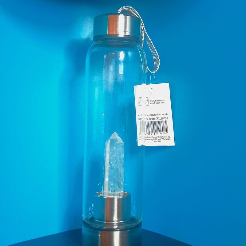 Clear Quartz Water Bottle