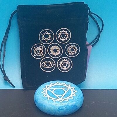 Throat Chakra Meditation Stone