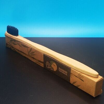 Bamboo Toothbrush Charcoal Medium Soft