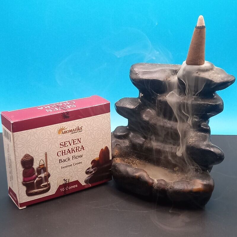 Seven Chakra Backflow Cones