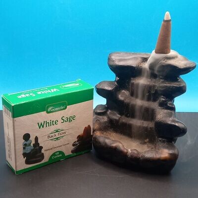 White Sage Backflow Cones