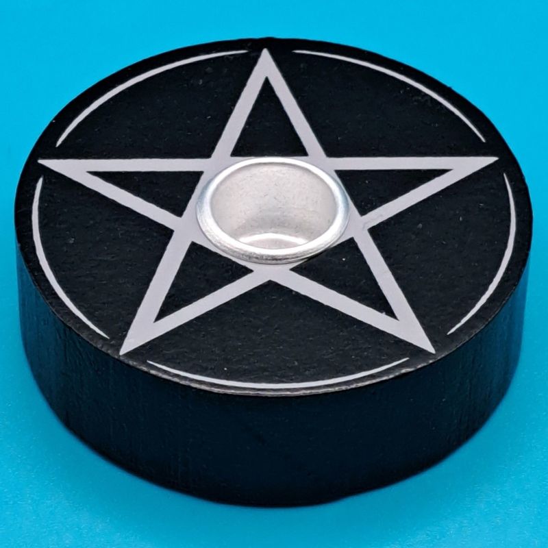 Pentagram Spell Candle Holder
