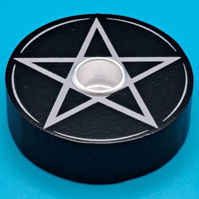 Pentagram Spell Candle Holder