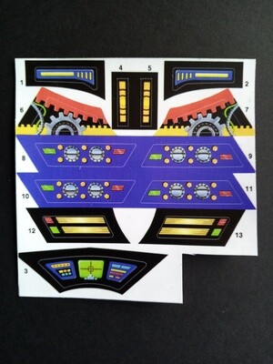 MOTU Blaster Hawk He Man Blasterhawk custom repro He-Man stickers...die cut