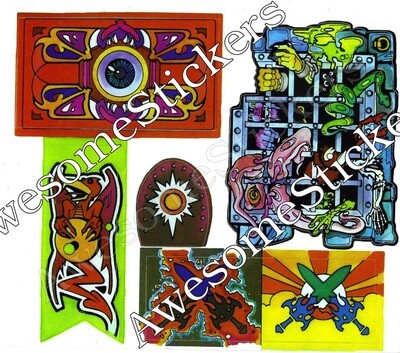 Masters Of The Universe Castle Grayskull replacement stickers/labels/decals DIE CUT