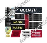 M.A.S.K. Goliath replacement stickers labels decals DIE CUT