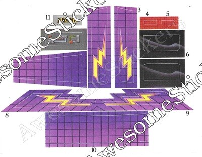 M.A.S.K. Thunderhawk MASK custom repro stickers...die cut
