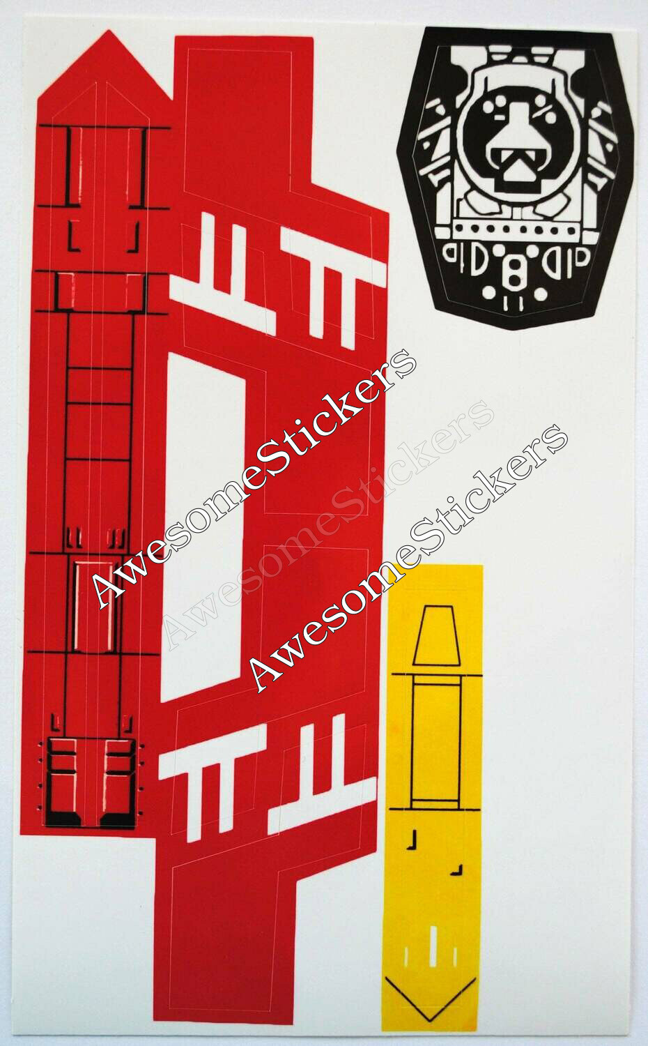 Star Wars X Wing custom stickers labels decals DIE CUT