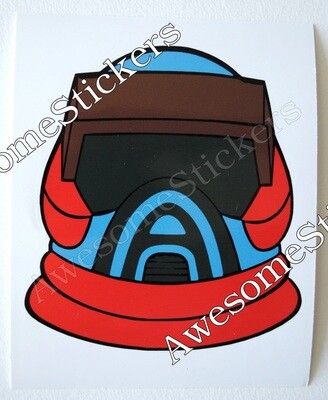 M.A.S.K Helmet MASK Kenner 8.5x8cm custom repro sticker DIE CUT