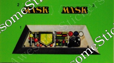 M.A.S.K. Condor MASK custom repro stickers...die cut