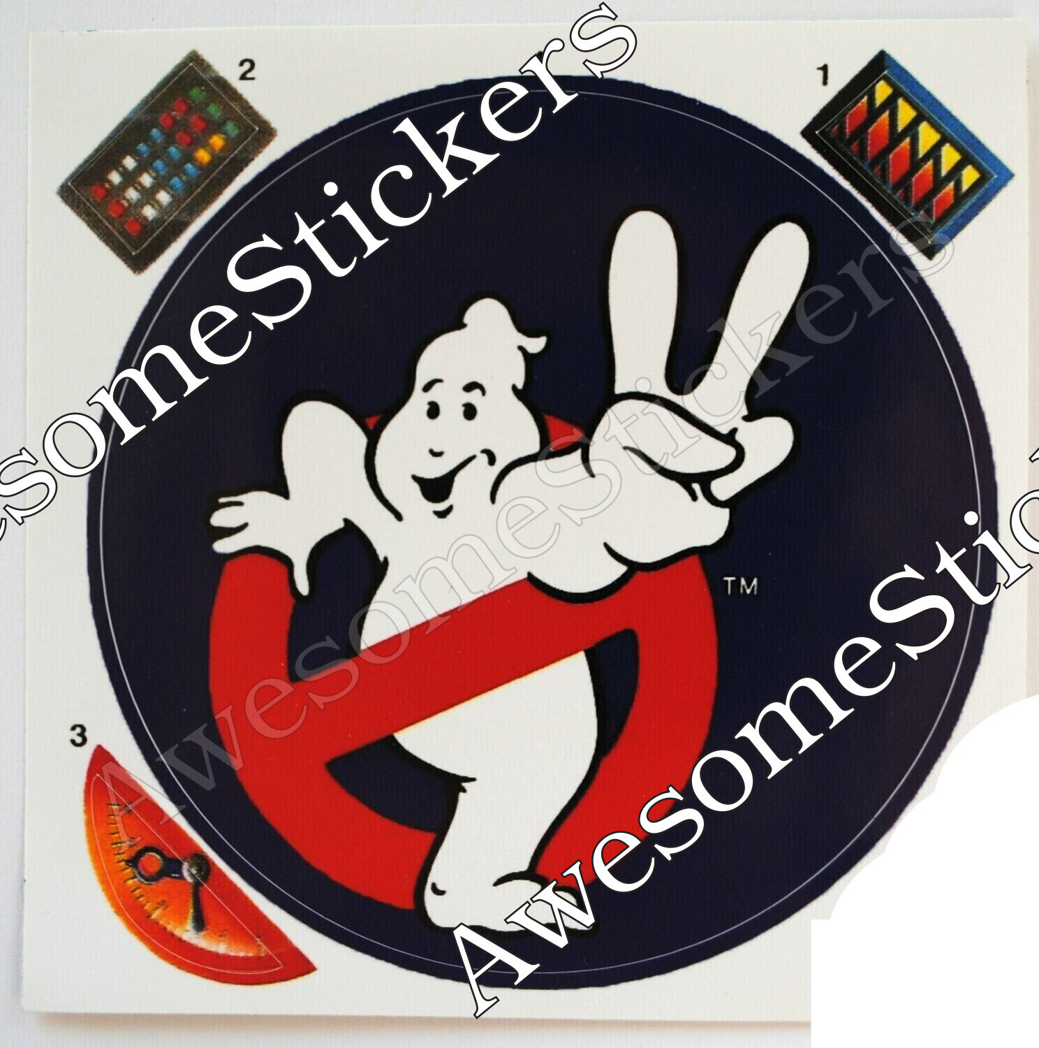 Ghostbusters Ecto Charger Pack Kenner custom stickers labels decals DIE CUT