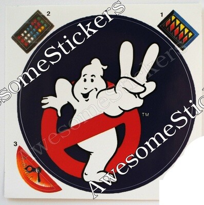 Ghostbusters Ecto Charger Pack Kenner custom stickers labels decals DIE CUT