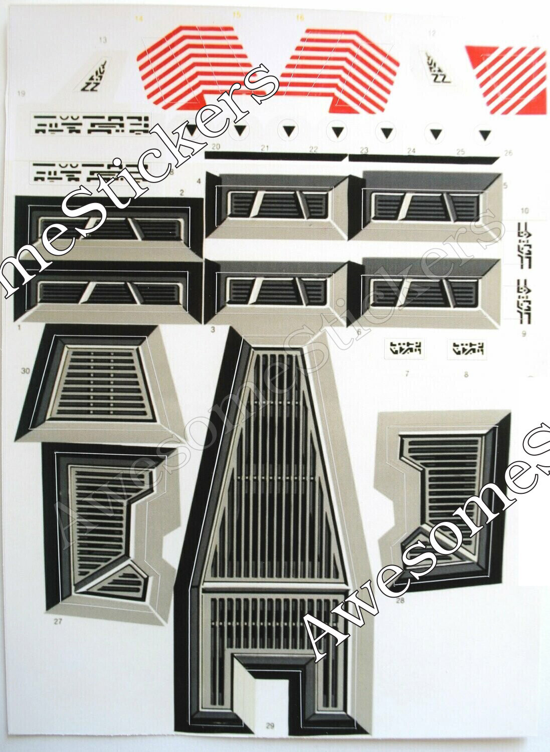 Star Wars Snowspeeder vintage custom repro stickers labels decals DIE CUT