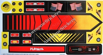 Bigfoot Monster Truck Trailer Playskool custom stickers labels decals DIE CUT
