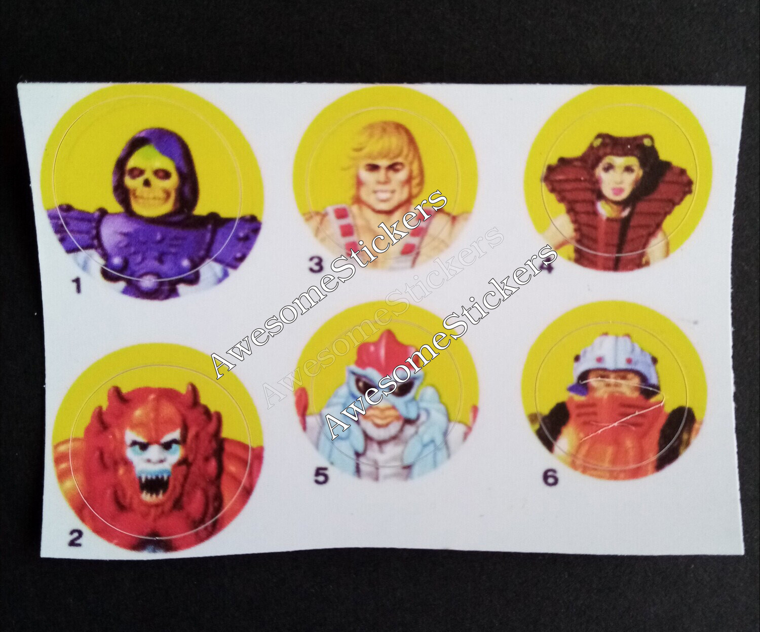 MOTU Orko set He Man vtg custom repro stickers...die cut