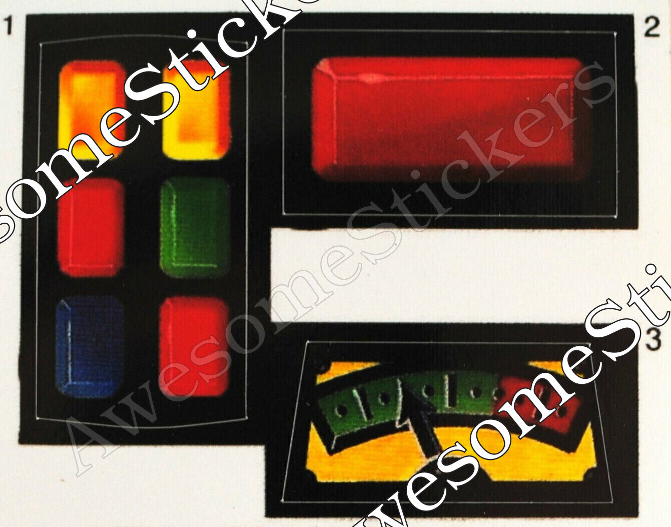 Ghostbusters Ghost Trap Kenner custom stickers labels decals DIE CUT