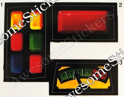Ghostbusters Ghost Trap Kenner custom stickers labels decals DIE CUT