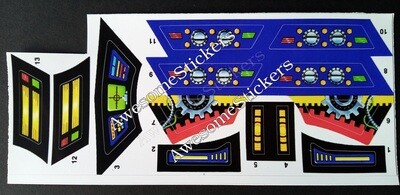 MOTU Blaster Hawk He Man Blasterhawk custom repro He-Man stickers...die cut