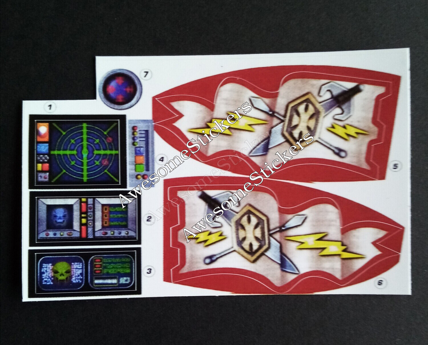 MOTU Castle Grayskull 00&#39;s version He Man custom repro He-Man stickers ...die cut!