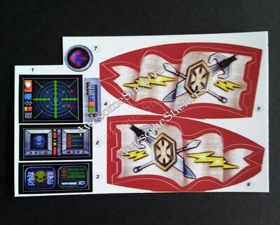 MOTU Castle Grayskull 00&#39;s version He Man custom repro He-Man stickers ...die cut!