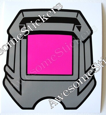 M.A.S.K Helmet MASK 8.5x8cm custom repro sticker...die cut