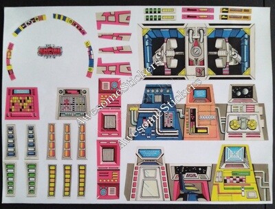 Star Wars Star Destroyer Action Playset  custom repro replacement stickers...die cut