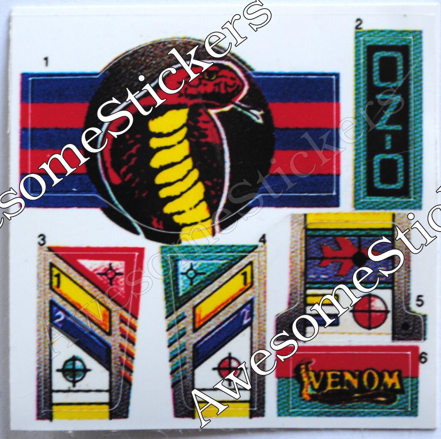 M.A.S.K. Wolfbeast MASK custom repro stickers labels decals DIE CUT