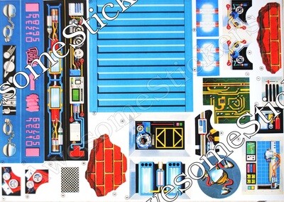 Bravestarr Bank &amp; Jail custom repro replacement stickers...die cut