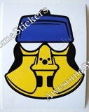 M.A.S.K Helmet MASK 8.5x8cm custom repro sticker...die cut