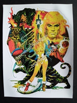 MOTU He Man She Ra Secret of the Sword 17 x 12.5cm custom repro He-Man sticker...die cut